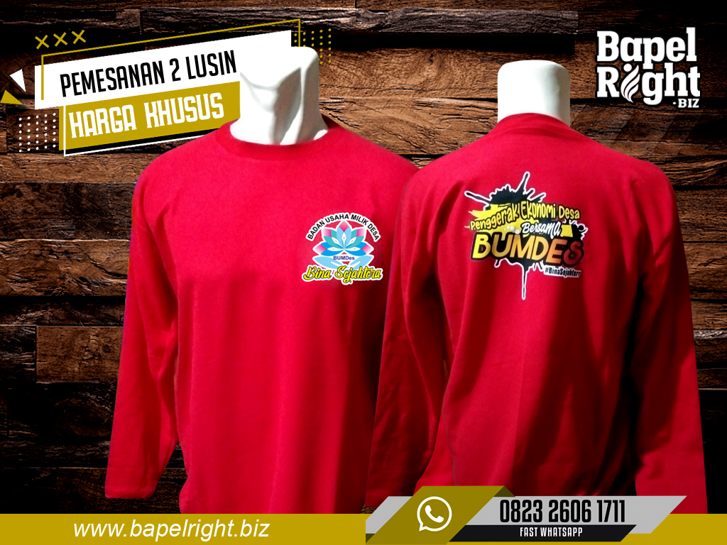 Model Kaos Kerah Lengan Panjang